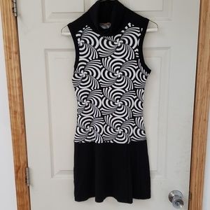 Black and white can be mini dress